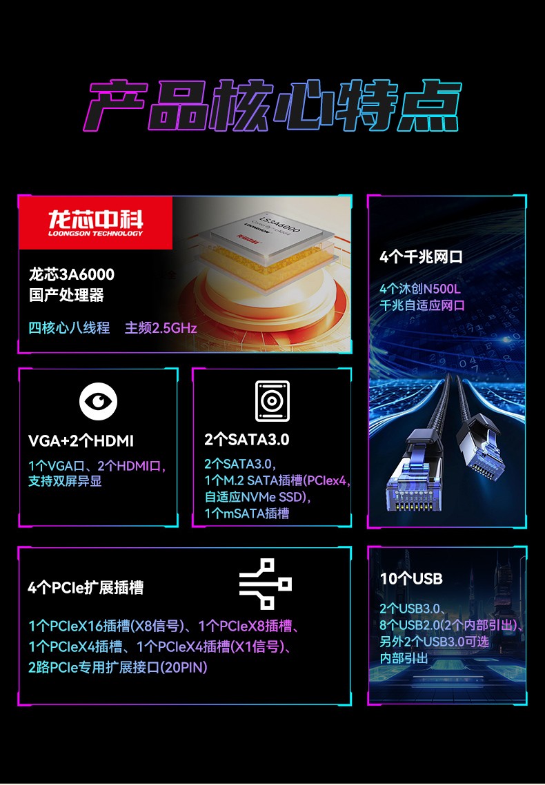 龙芯3A6000工控机,国产操作系统工业主机电脑,DT-610L-N3A6KMB.jpg