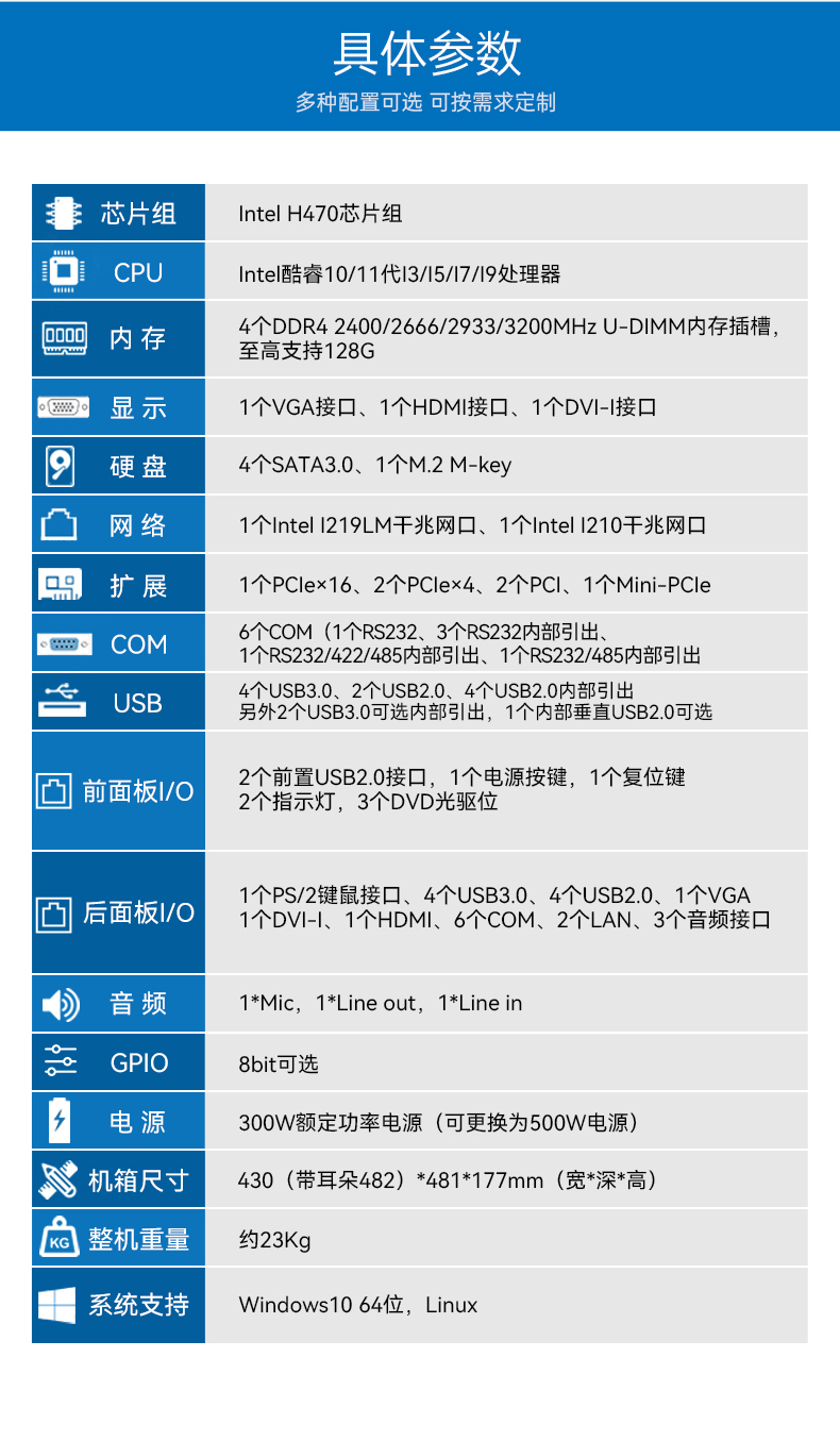 酷睿11代i9工业主机电脑,高性能4U工控机,双网6串,DT-610L-BH470MA.jpg